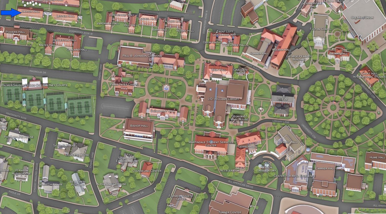 Baxter Hall Location